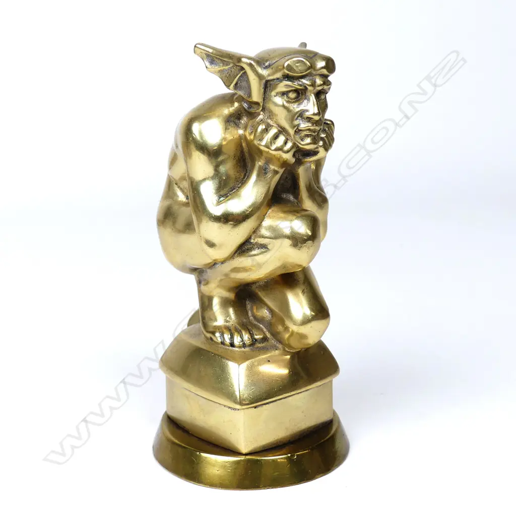 A striking French 1920s car mascot of the god Mercury Image 1++