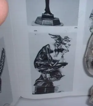 A striking French 1920s car mascot of the god Mercury Image 1++