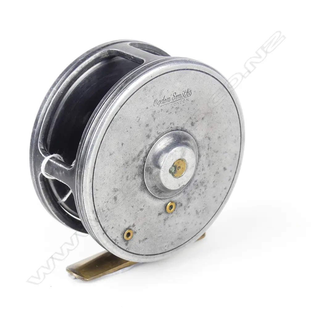 A quality 2⅞" Ogden Smith alloy and brass fly reel Image 1++