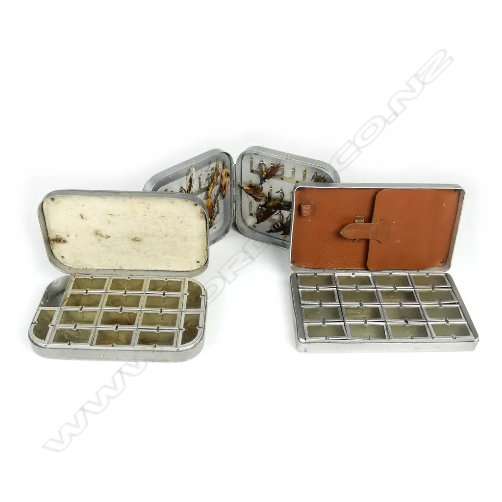 Three metal fly boxes Image 1++