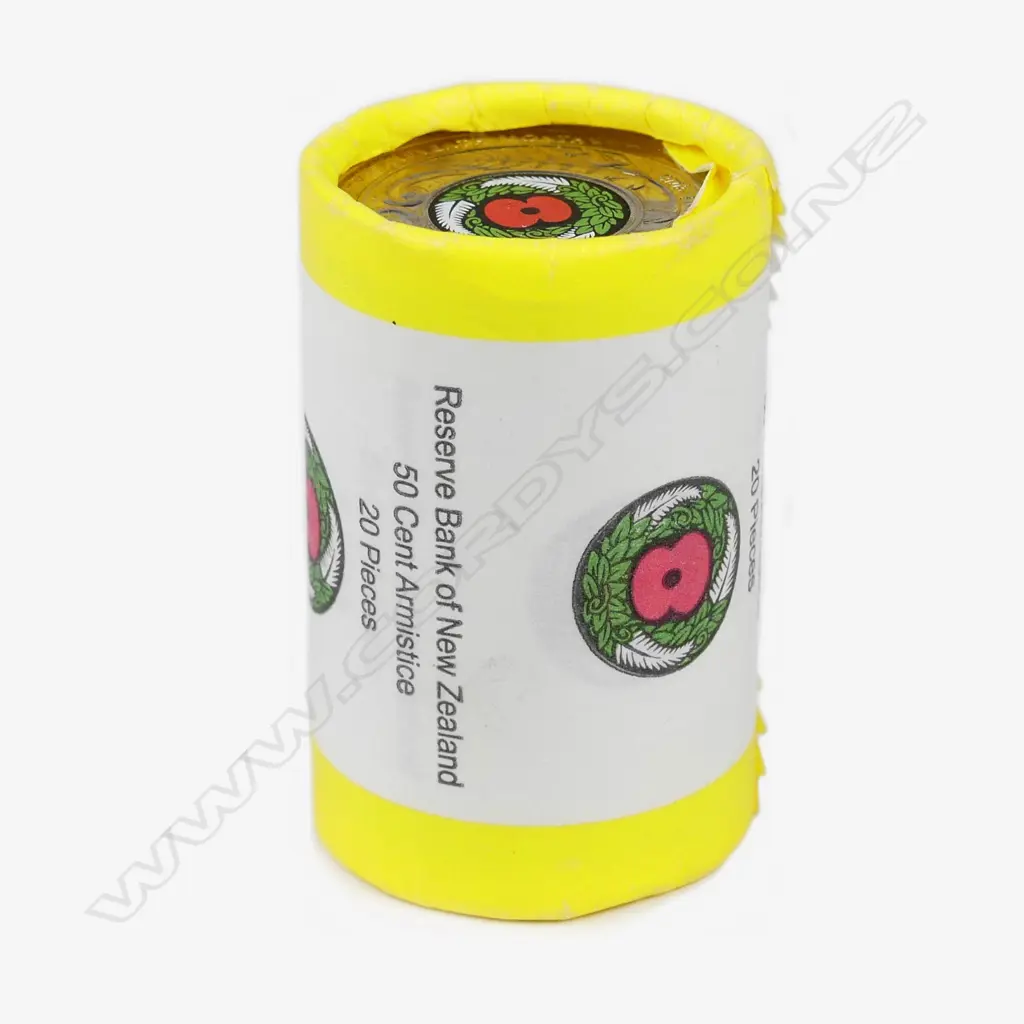 A mint roll of 20 2018 50 cents Armistice coins Image 1++