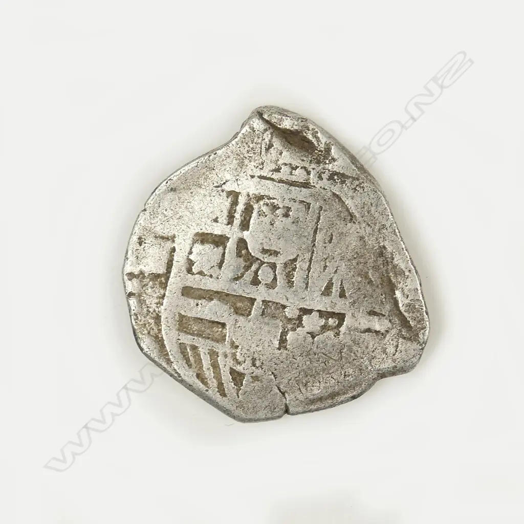 A Spanish silver cob coin Image 1++