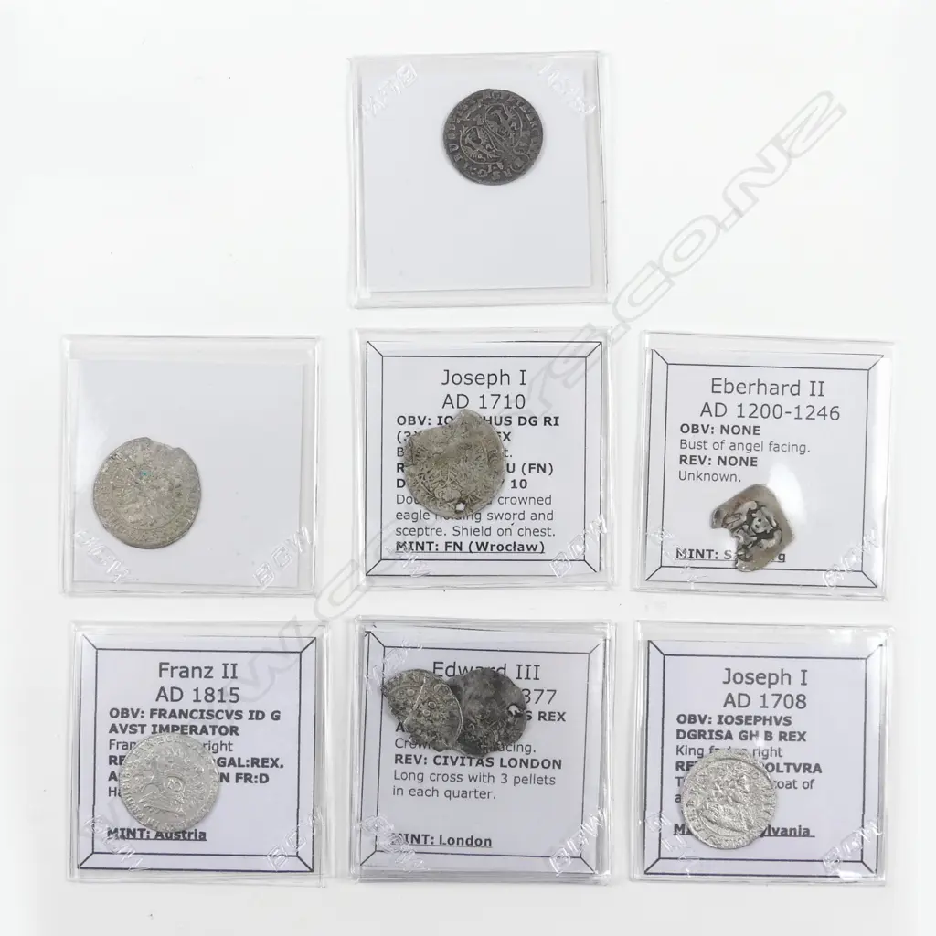 Eight Medieval coins Image 1++