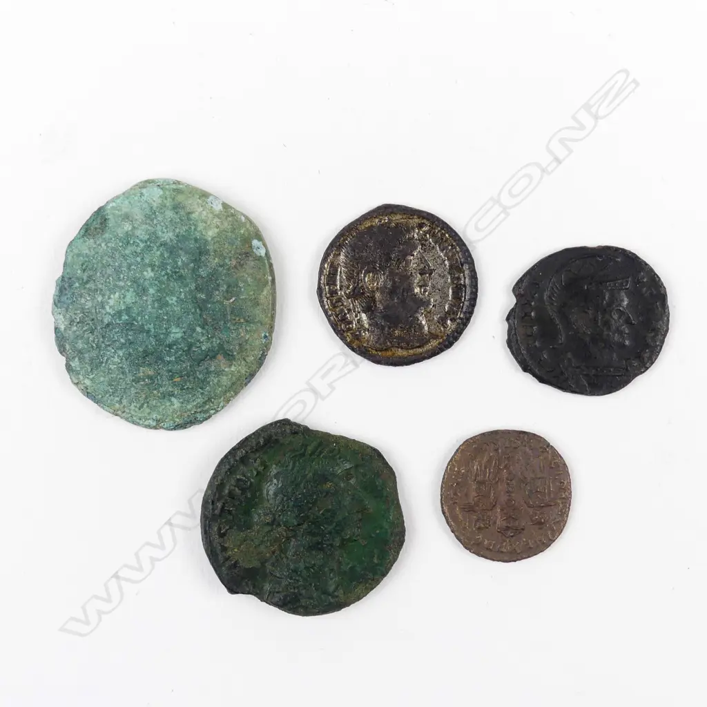 Five coins of the Roman Empire Image 1++