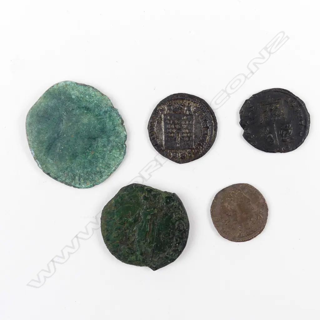 Five coins of the Roman Empire Image 1++