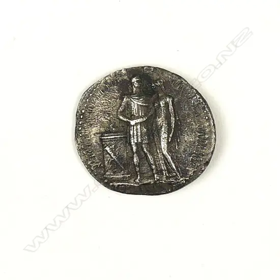 A small silver token celebrating the wedding of Napoleon and Marie Louise