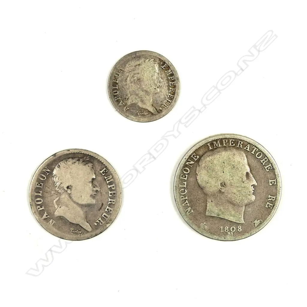 Three French silver coins Image 1++