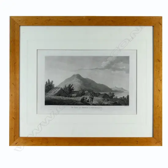 A copper plate engraving from Cook's Atlas to the Third Voyage