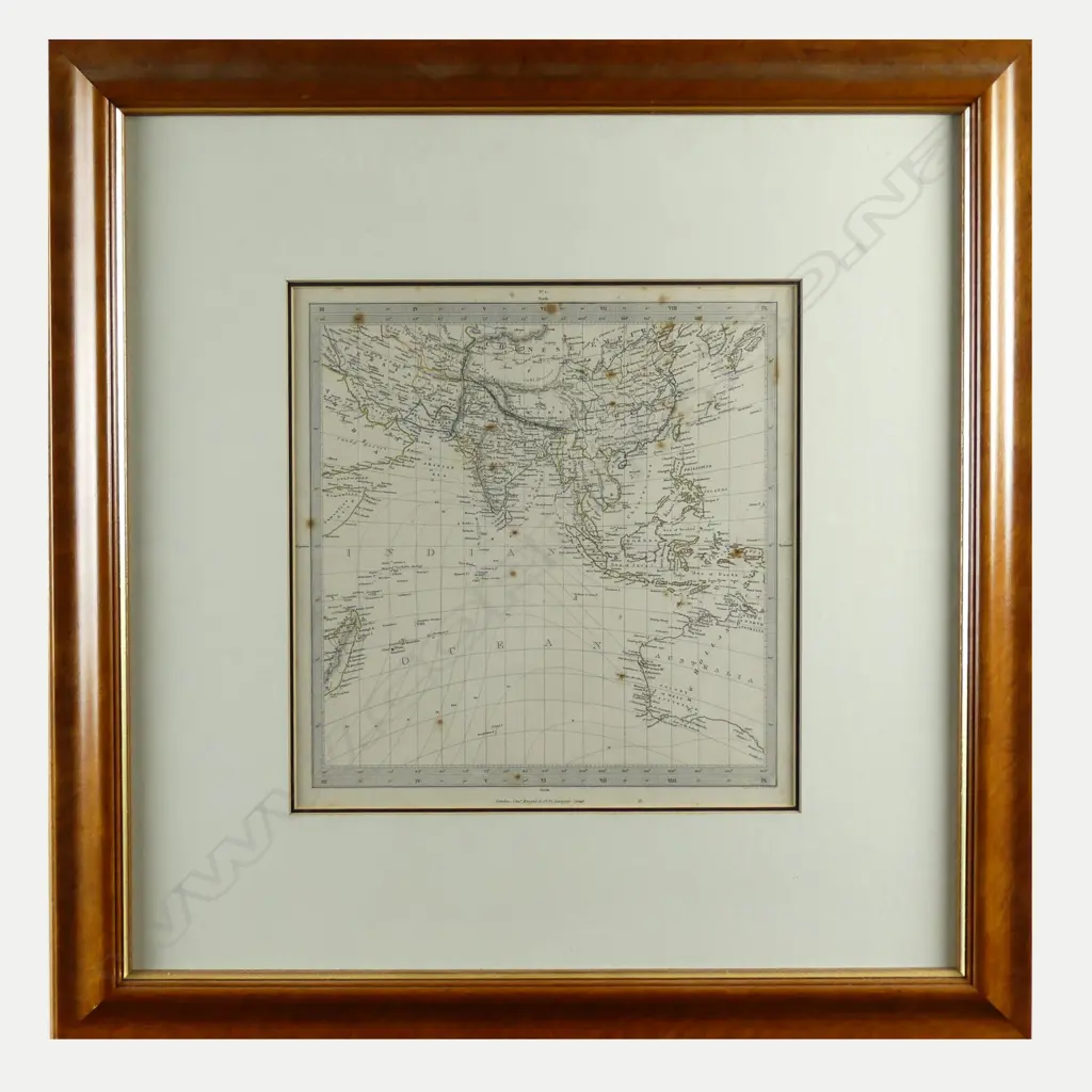A framed map - The Indian Ocean Image 1++