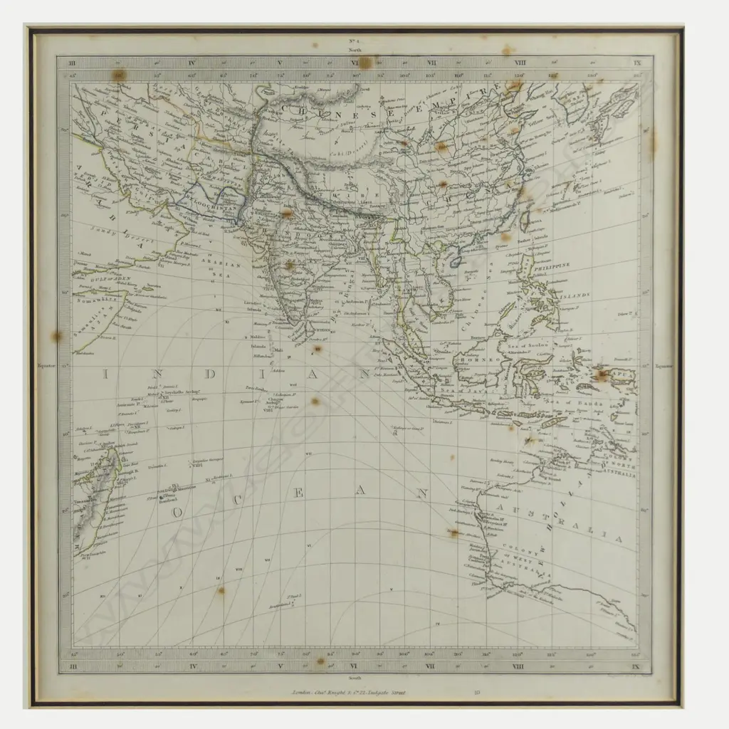 A framed map - The Indian Ocean Image 1++