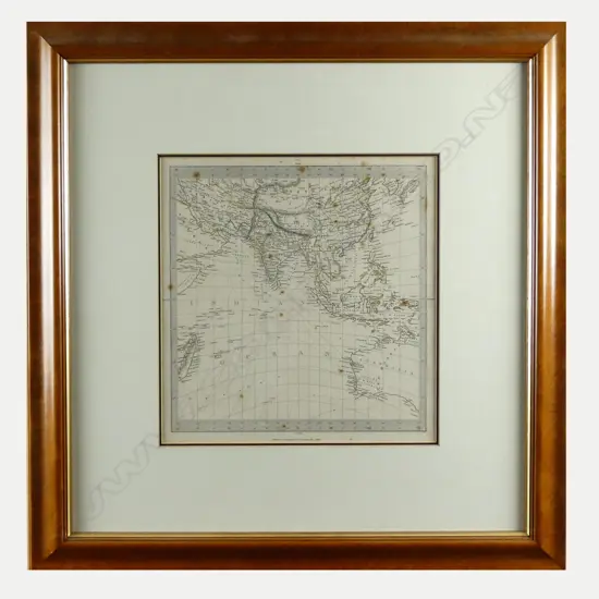A framed map - The Indian Ocean