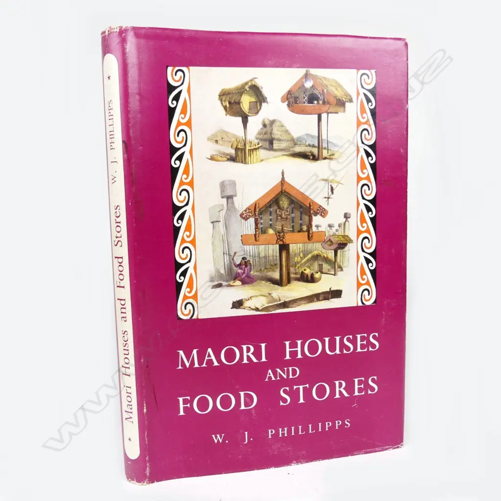 ‘Maori Houses and Food Stores’ by William J. Phillipps Image 1++