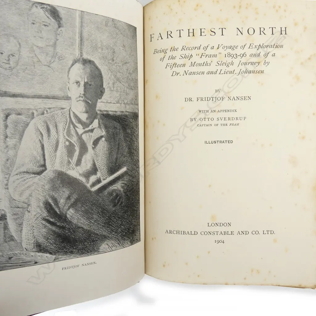 3 vols: 'Farthest North' by Fridjtof Nansen Image 1++