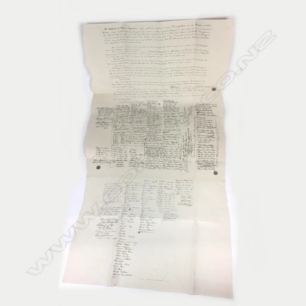 ‘Facsimiles of the Treaty of Waitangi’ (1960) Image 1++