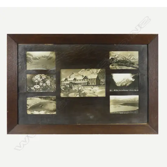 Seven early 20thC photographic images of N.Z. alpine scenes
