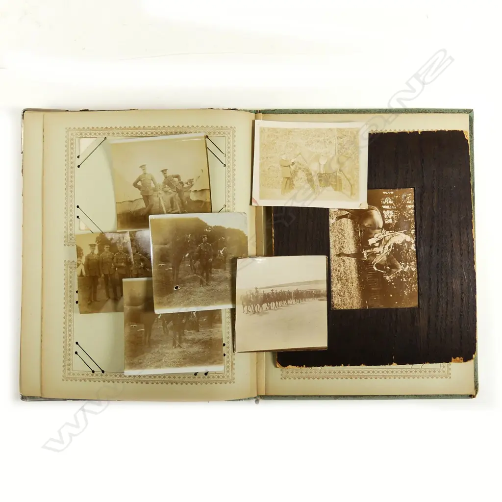 A postcard album including WWI NZEF images Image 1++