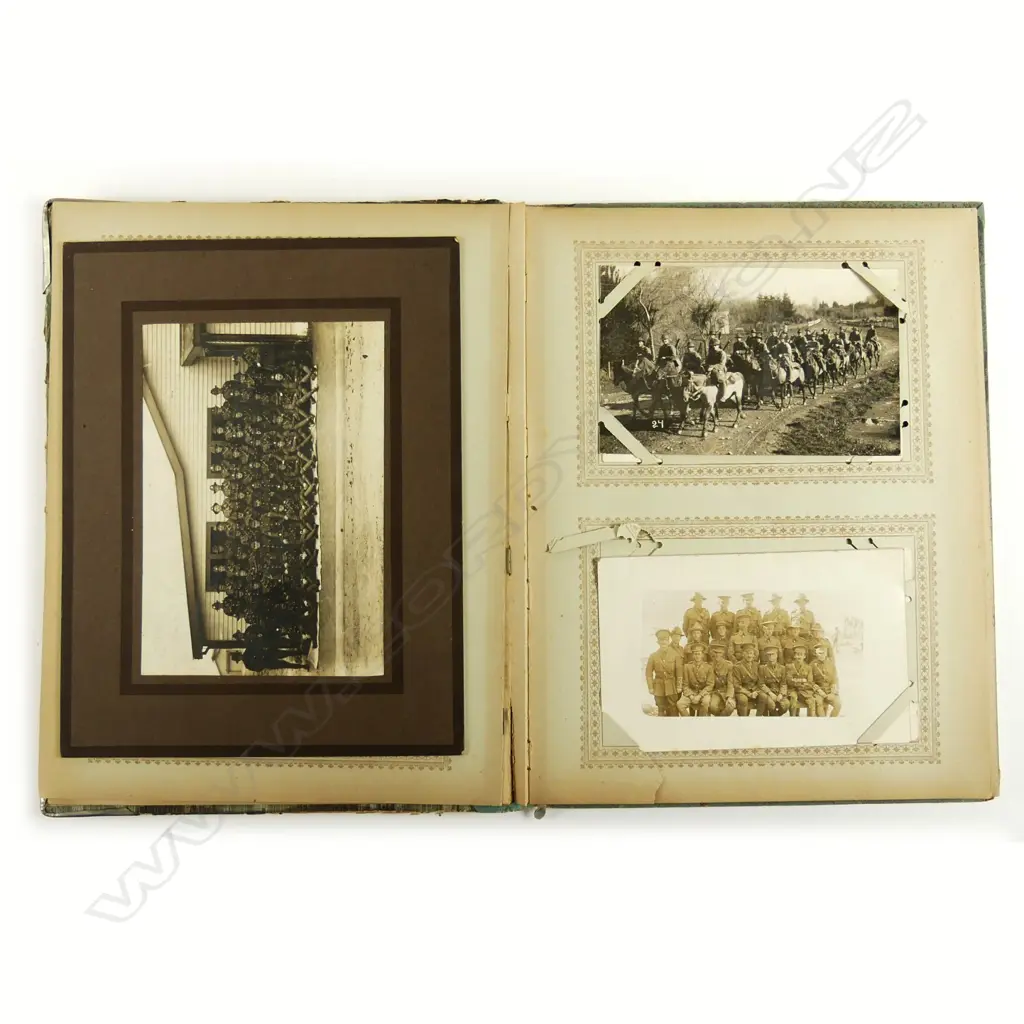 A postcard album including WWI NZEF images Image 1++