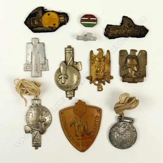 An Italian GIL (Gioventu Italiana del Littorio) Fascist Youth sleeve badge