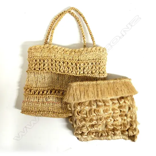Two vintage muka kete