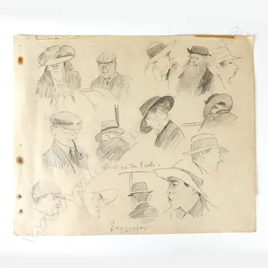 Trevor Lloyd page of sketches