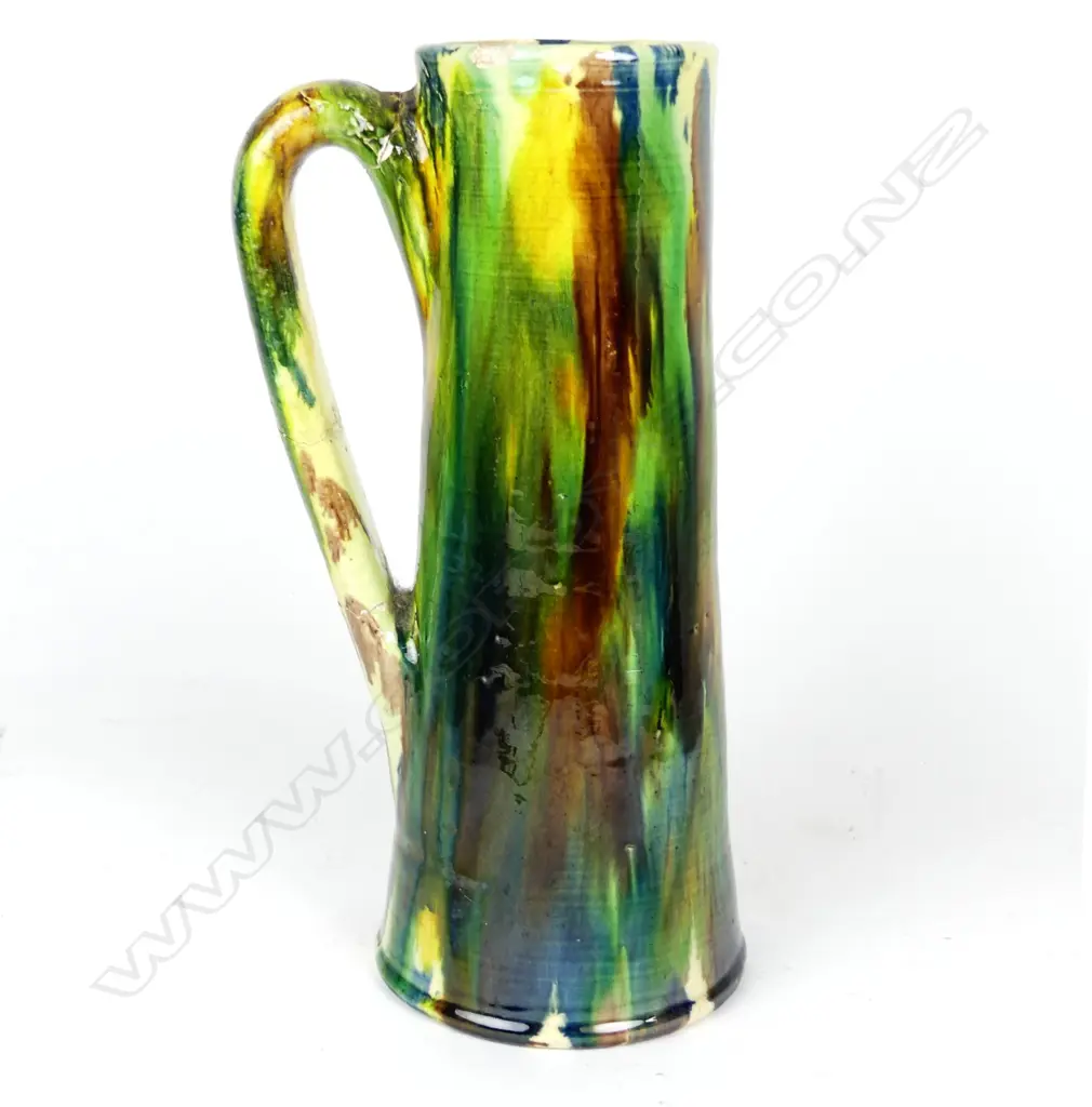 Jova Rancich majolica glazed ewer Image 1++