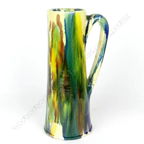 Jova Rancich majolica glazed ewer