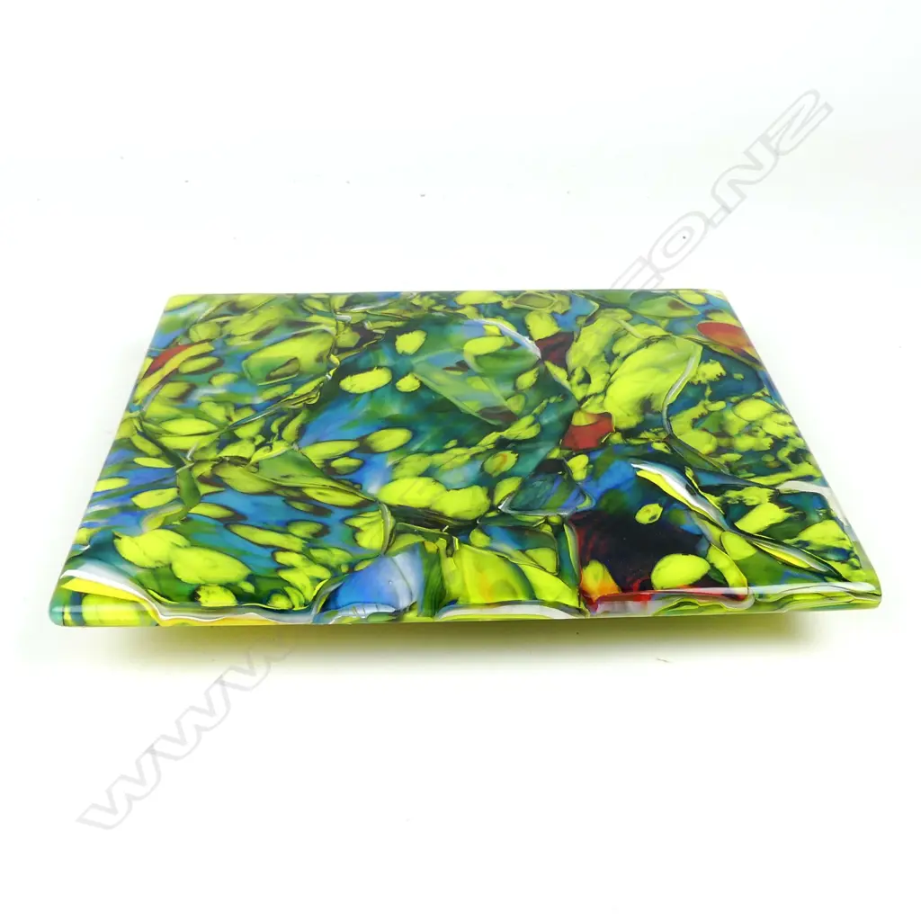 A Garry Nash slump glass tazza Image 1++