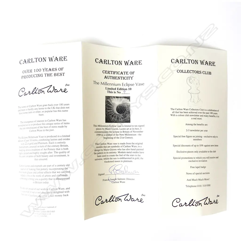 Carlton Ware 'Millennium Eclipse' vase Image 1++
