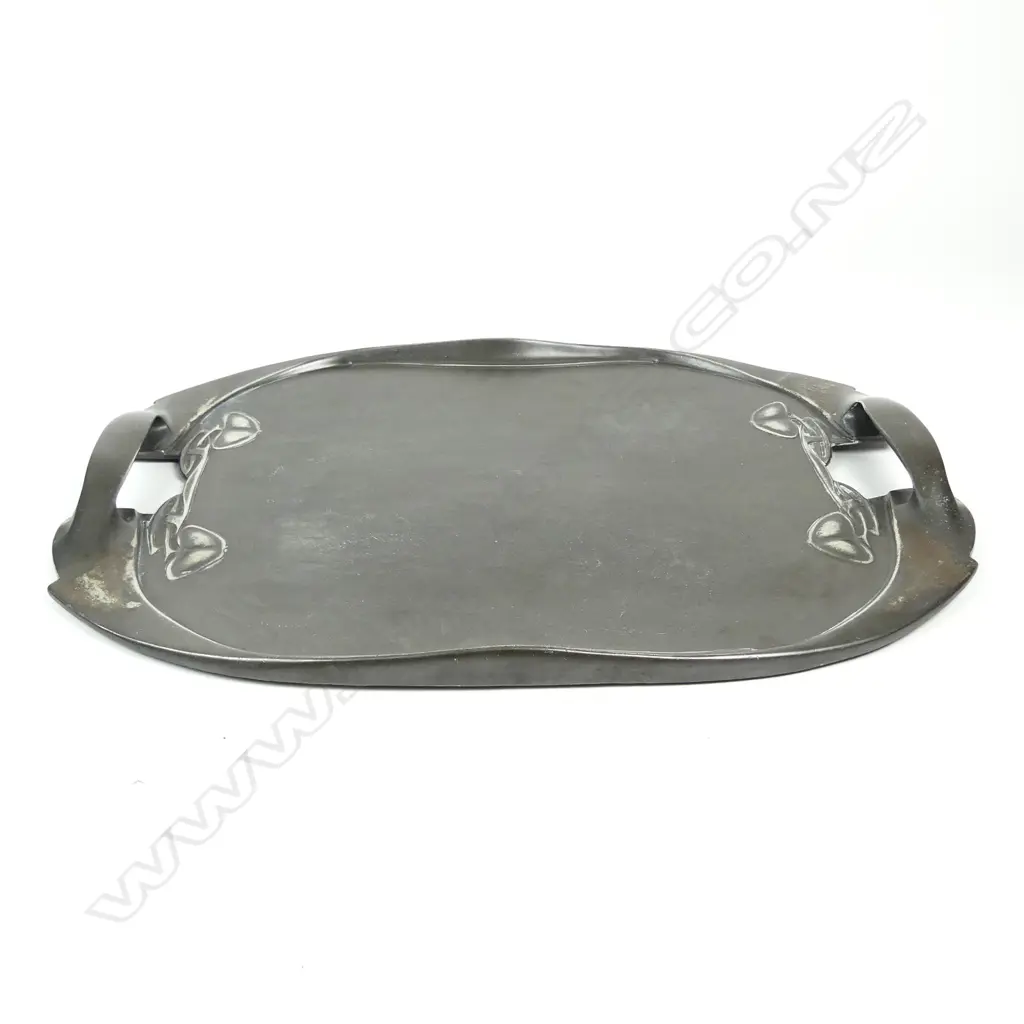 An English Pewter two handled tray for Liberty & Co Image 1++
