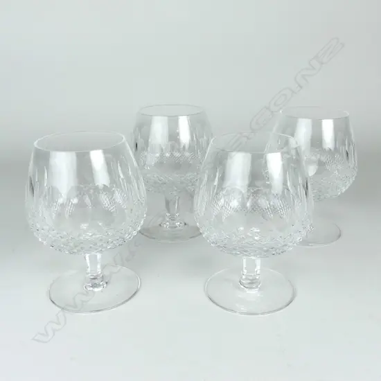 Four Waterford brandy balloons