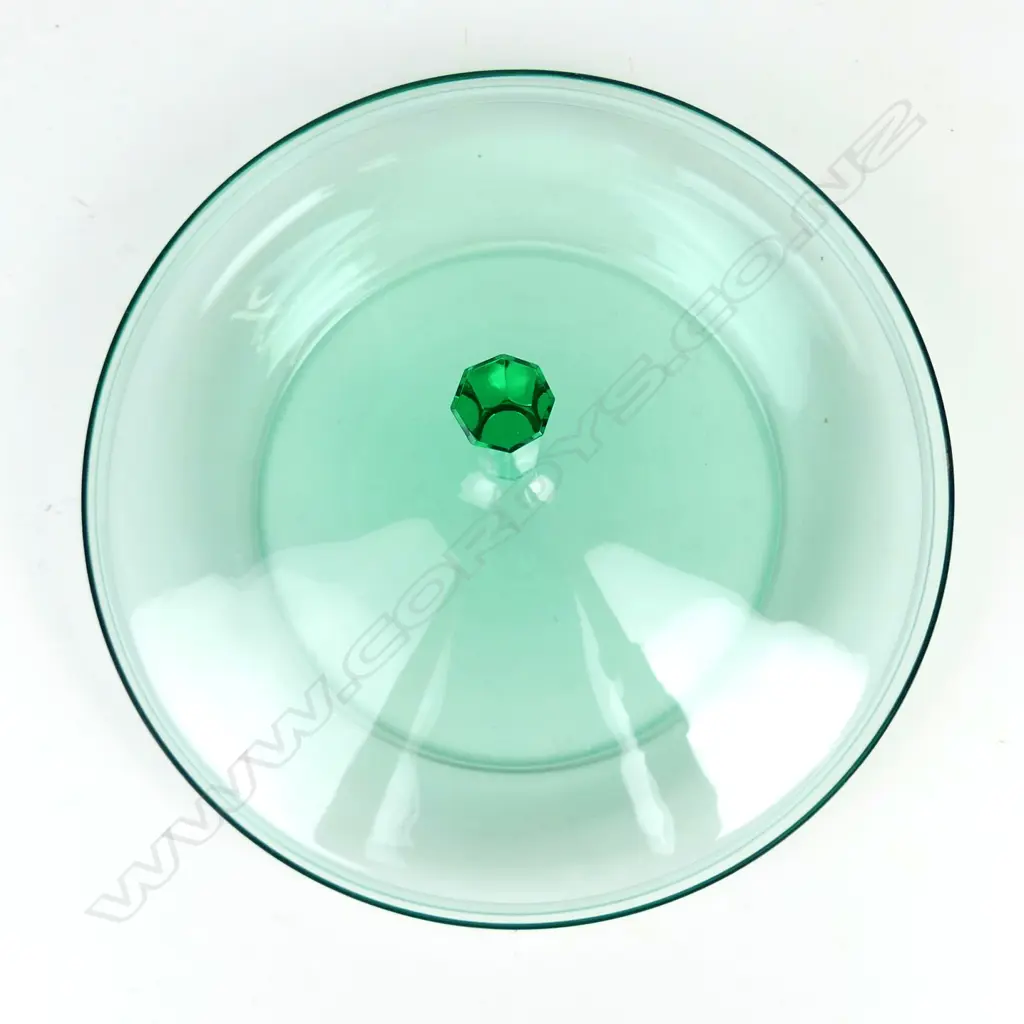 A lidded Leerdam glass bowl Image 1++