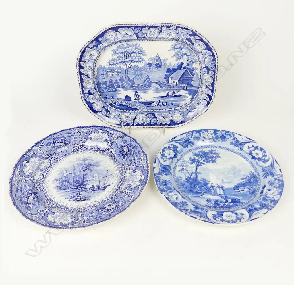 Three 19thC plates Image 1++