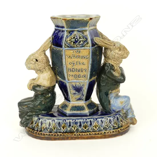 A late Victorian Doulton Lambeth figure group