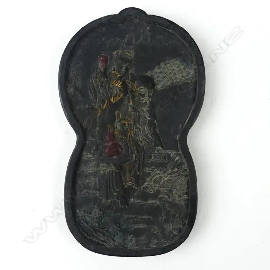 A Chinese black ink block