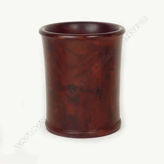 A Chinese rosewood brush pot