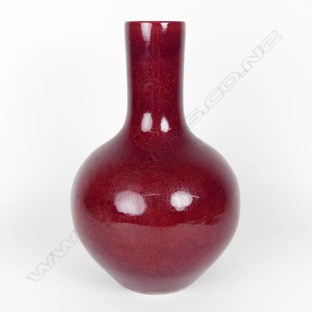 A Chinese sang-de-boeuf glazed bottle vase Image 1++