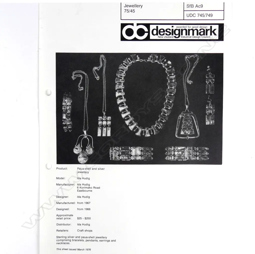 Ida Hudig 1970s silver and paua ring Image 1++