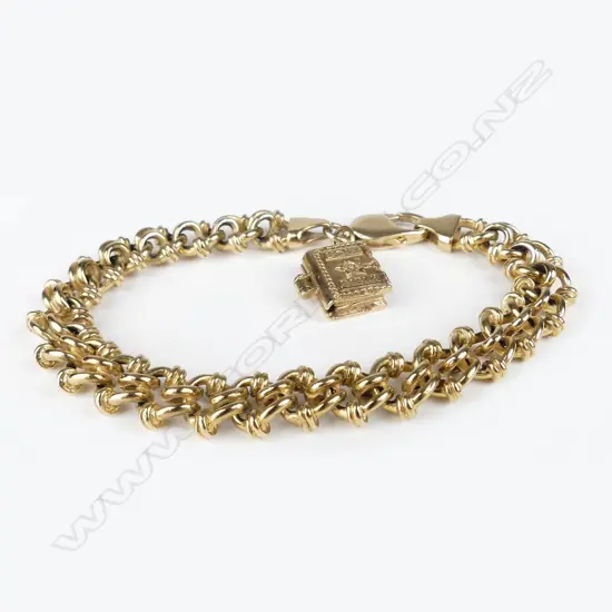 A 9ct gold chain bracelet