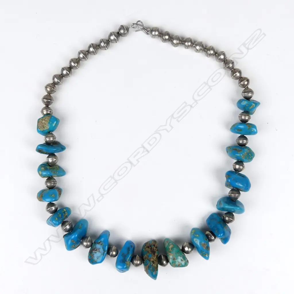 An American Navajo tribal necklace Image 1++