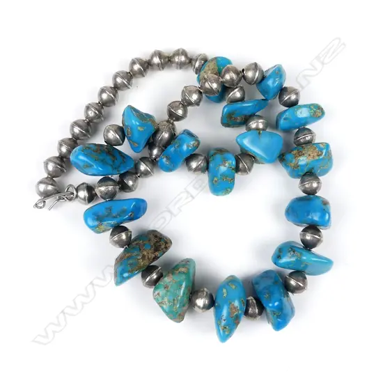 An American Navajo tribal necklace