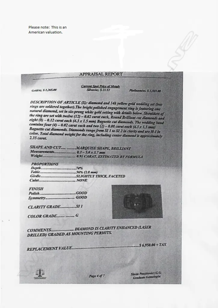 A 14ct gold and diamond wedding set Image 1++