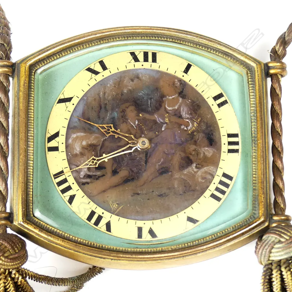 A c.1920 French gilt hanging parlour clock Image 1++