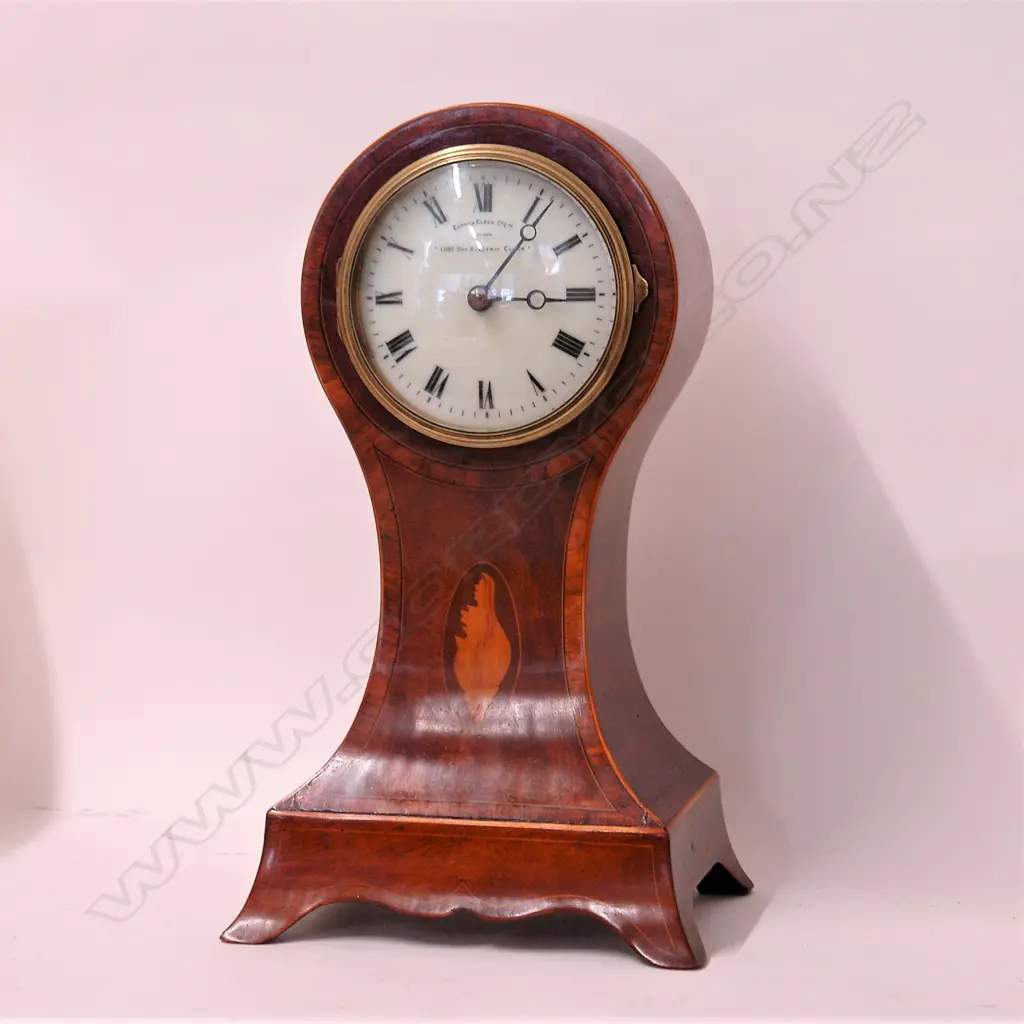 A good quality uncommon Eureka Edwardian Sheraton Revival balloon clock Image 1++