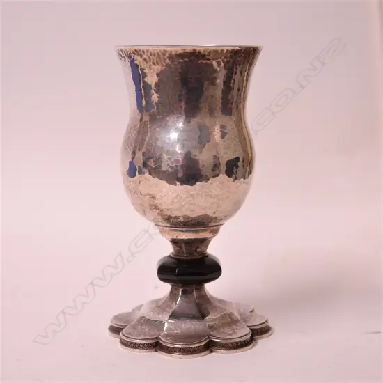 A historical New Zealand silver goblet by Fred Money