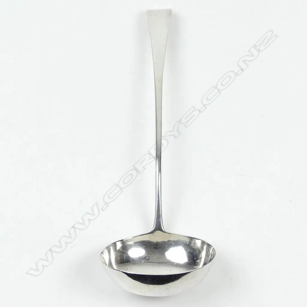 A George III silver Old English soup ladle Image 1++
