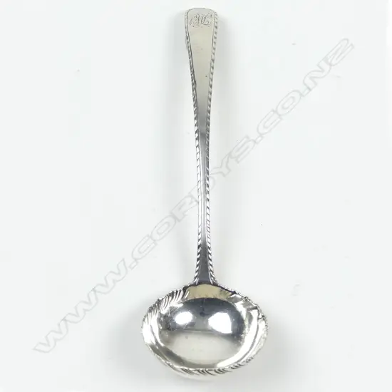 An early George III bottom marked sauce ladle