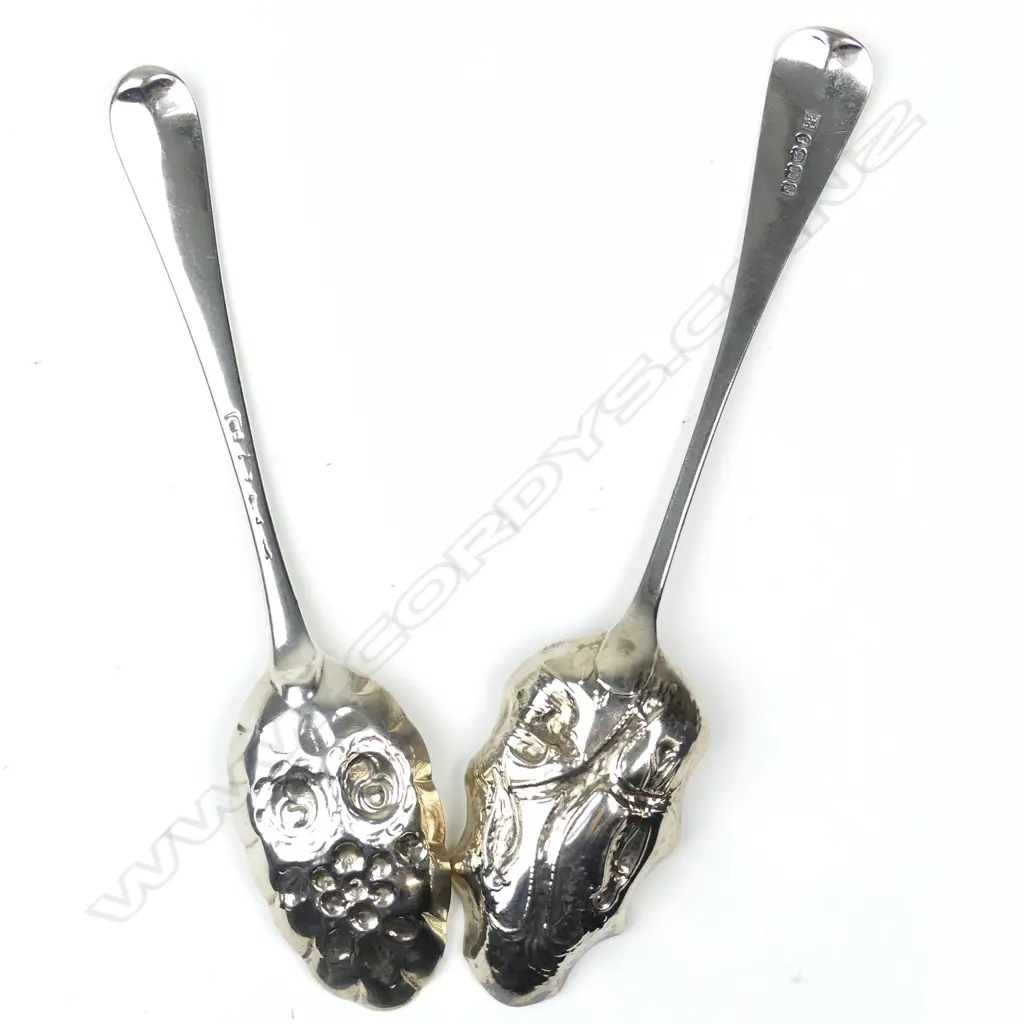 Two silver berry spoons Image 1++