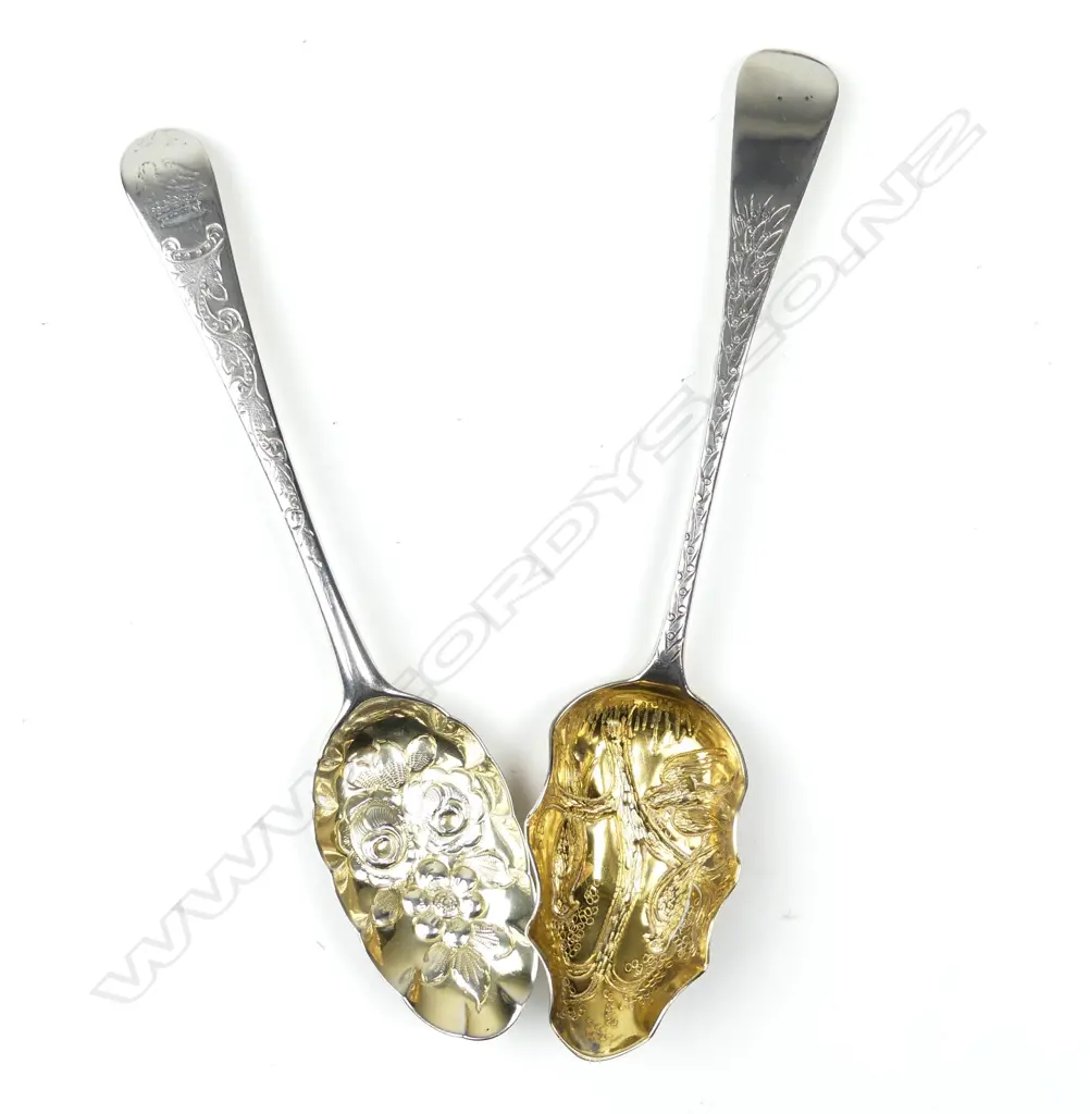 Two silver berry spoons Image 1++
