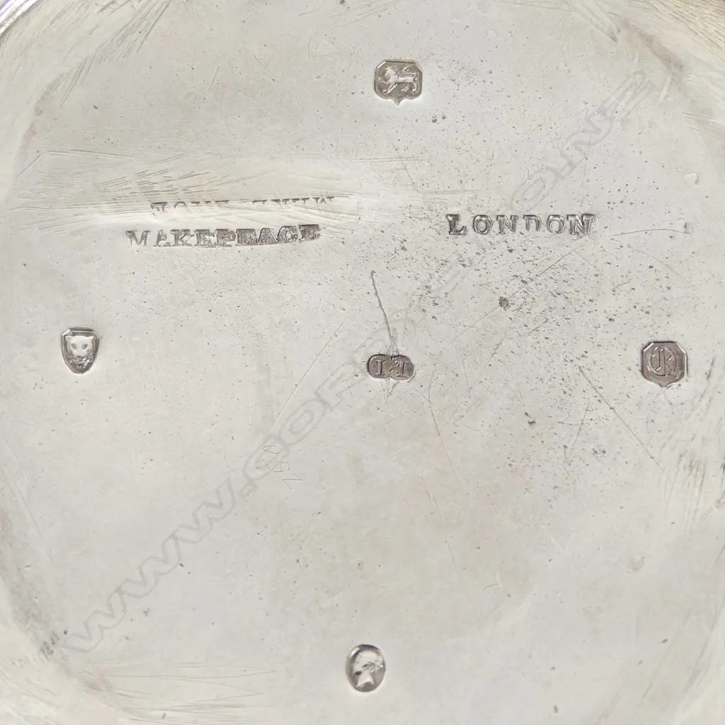 A Victorian silver teapot Image 1++