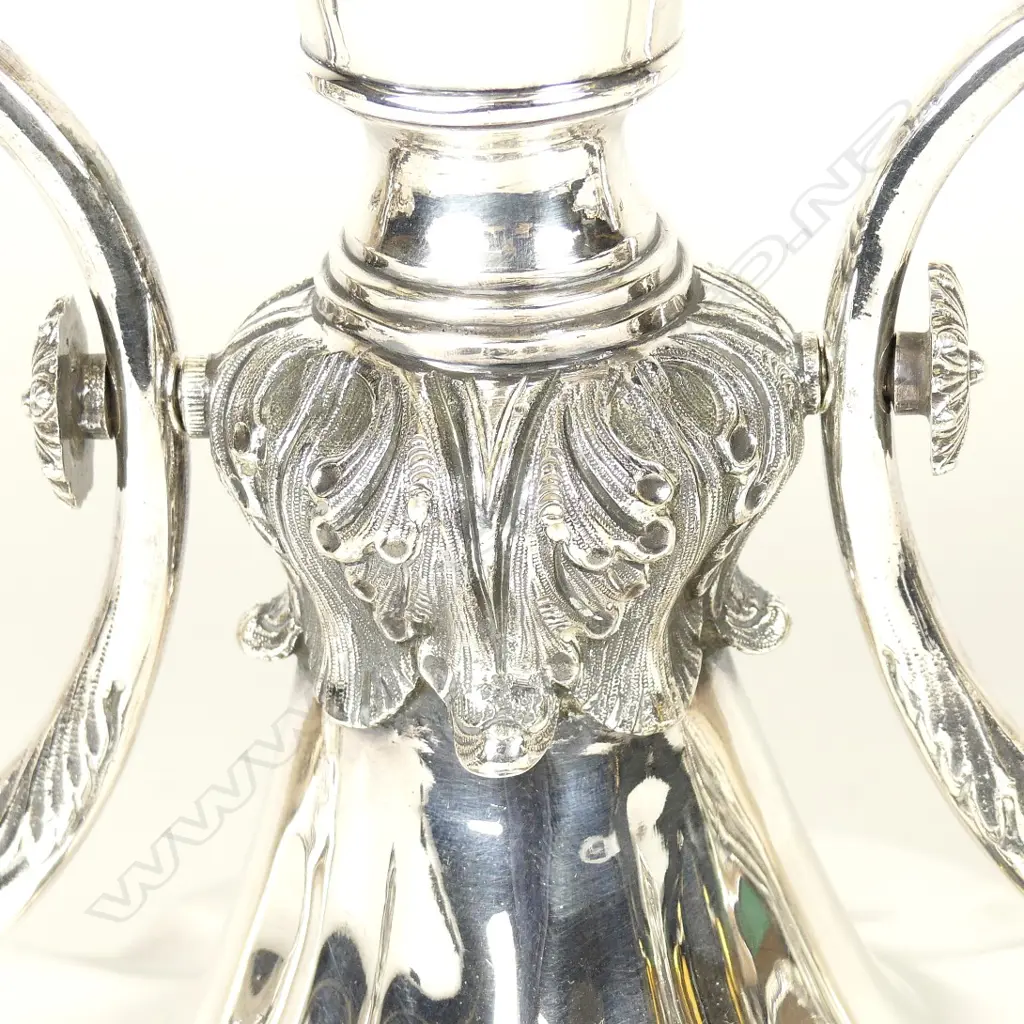 A large silver plate table centrepiece Image 1++